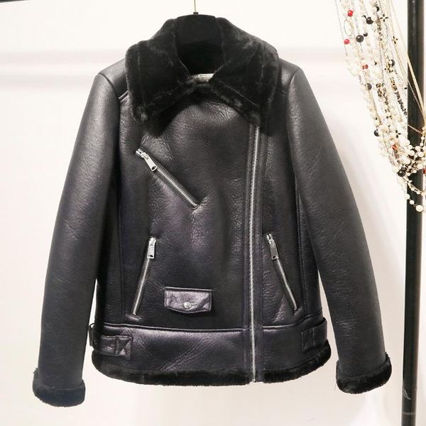 women's leather & faux autumn winter coat women clothes 2021 korean jacket pu female vintage chaqueta mujer 4547, Black
women's leather & faux autumn winter coat women clothes 2021 korean jacket pu female vintage chaqueta mujer 4547, Black