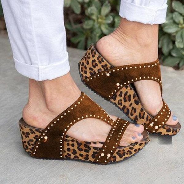 slippers women shoes leopard summer high heels wedges sandals rhinestone open toe platform beach ladies slides big size, Black
slippers women shoes leopard summer high heels wedges sandals rhinestone open toe platform beach ladies slides big size, Black