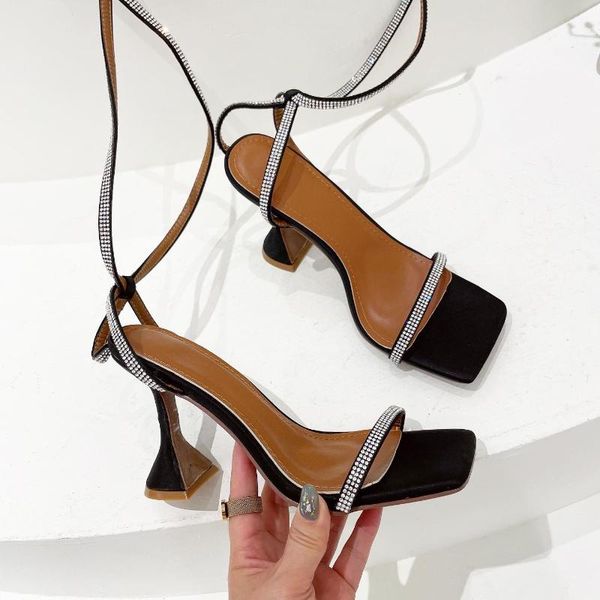 dress shoes rhinestone sandals comfort for women summer heels buckle strap large size square toe girls 2021 big stiletto high scandal, Black
dress shoes rhinestone sandals comfort for women summer heels buckle strap large size square toe girls 2021 big stiletto high scandal, Black