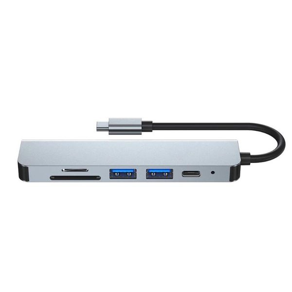 hubs 6-in-1 type c docking station multifunctional interface extension notebook 4k high-definition visual experience aluminum shell
hubs 6-in-1 type c docking station multifunctional interface extension notebook 4k high-definition visual experience aluminum shell