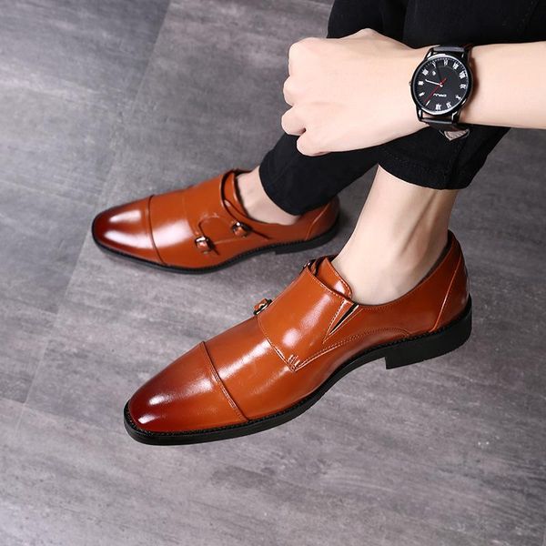 men's pu leather low heel dress shoes casual fashion classic luxury loafers comfortable all-match zapatos de hombre hc171, Black
men's pu leather low heel dress shoes casual fashion classic luxury loafers comfortable all-match zapatos de hombre hc171, Black