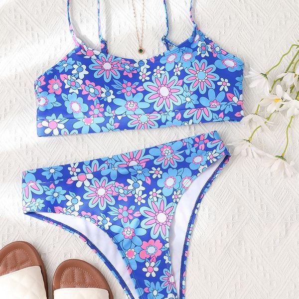 women's swimwear tube bikini 2021 floral print swimwearhigh waist female swimsuit sports 2-piece lace-up summer, White;black
women's swimwear tube bikini 2021 floral print swimwearhigh waist female swimsuit sports 2-piece lace-up summer, White;black