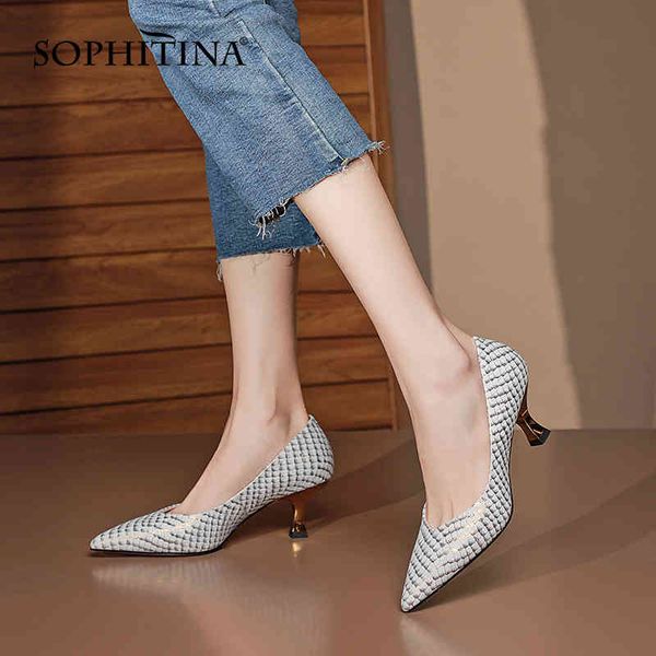 sophitina tpr non-slip pointed toe elegant women shoes shallow party genuine leather thick heel spring autumn female pumps ao64 210513, Black
sophitina tpr non-slip pointed toe elegant women shoes shallow party genuine leather thick heel spring autumn female pumps ao64 210513, Black