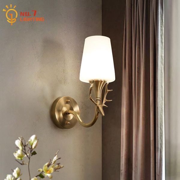american luxury copper glass antler wall lamp gold black led lights living room bedroom bedside aisle background staircase
american luxury copper glass antler wall lamp gold black led lights living room bedroom bedside aisle background staircase