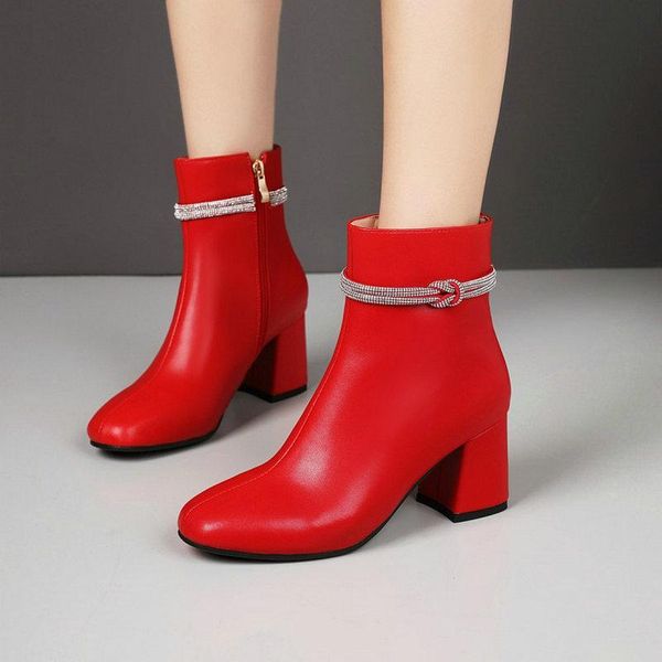 boots 2021 winter warm fleece womens red black classic lady pumps woman ankle with crystal block high heels booties
boots 2021 winter warm fleece womens red black classic lady pumps woman ankle with crystal block high heels booties