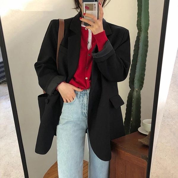 chic loose ladies suit jacket spring and summer one-click casual style long-sleeved blamm femme 2021 high street clothing women's suits, White;black
chic loose ladies suit jacket spring and summer one-click casual style long-sleeved blamm femme 2021 high street clothing women's suits, White;black