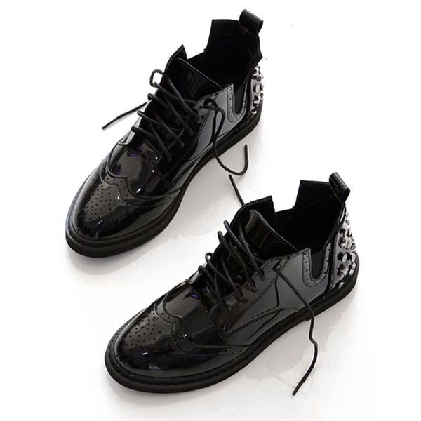 autumn and winter short boots lace up black rivet women patent leather ankle women's
autumn and winter short boots lace up black rivet women patent leather ankle women's