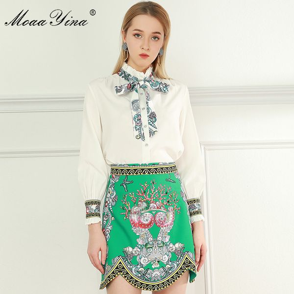 fashion designer set spring women long sleeve blouses +beaded skirt two-piece sets 210524, White
fashion designer set spring women long sleeve blouses +beaded skirt two-piece sets 210524, White