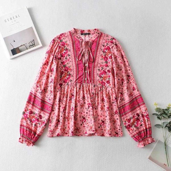 women's blouses & shirts bohemia bandage open buttons v neck floral print women shirt holiday lacing up waist loose long slee r9xn, White
women's blouses & shirts bohemia bandage open buttons v neck floral print women shirt holiday lacing up waist loose long slee r9xn, White