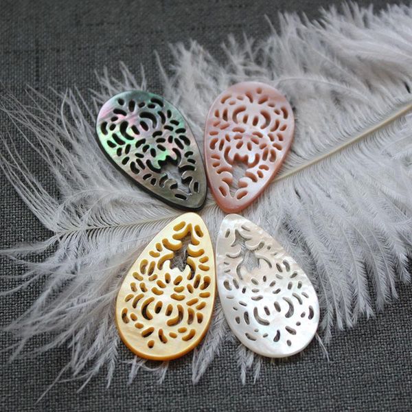 charms natural freshwater shell 20 * 35mm hollow carved water drop shaped jewelry handmade diy necklace earrings accessories, Bronze;silver
charms natural freshwater shell 20 * 35mm hollow carved water drop shaped jewelry handmade diy necklace earrings accessories, Bronze;silver