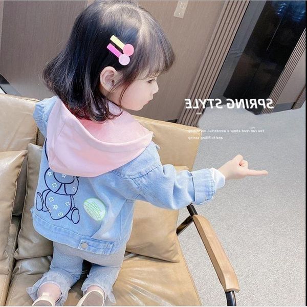 jackets girls denim jacket spring and autumn thin 2021 children's clothing for baby loose short lapel, Blue;gray
jackets girls denim jacket spring and autumn thin 2021 children's clothing for baby loose short lapel, Blue;gray