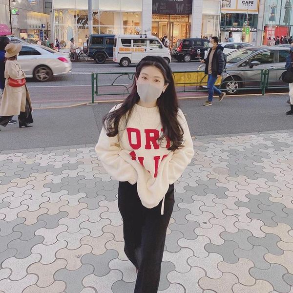 men's sweaters human made green head duck os sweater letter round neck couple cartoon loose trendy clothing, White;black
men's sweaters human made green head duck os sweater letter round neck couple cartoon loose trendy clothing, White;black
