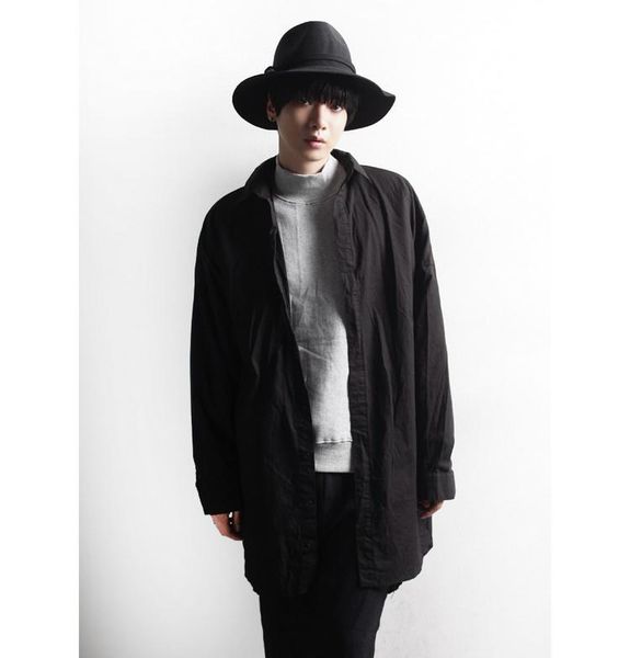 men's casual shirts original design trendy dark department loose personality versatile solid color long sleeve shirt for men, White;black
men's casual shirts original design trendy dark department loose personality versatile solid color long sleeve shirt for men, White;black
