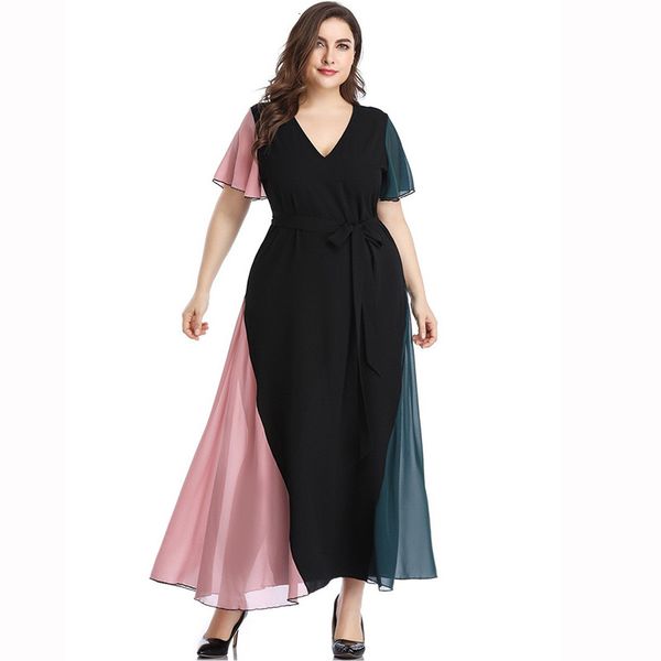 casual dresses bohemian summer splice women v neck multicolor maxi long plus size belted elegant chiffon ladies 5xl 8f9c, Black;gray
casual dresses bohemian summer splice women v neck multicolor maxi long plus size belted elegant chiffon ladies 5xl 8f9c, Black;gray