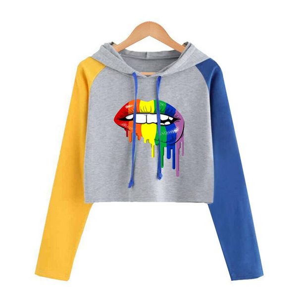 women's hoodies & sweatshirts lips print hoodie plus size long sleeve women sweatshirt casual loose hooded young girls patchwork short, Black
women's hoodies & sweatshirts lips print hoodie plus size long sleeve women sweatshirt casual loose hooded young girls patchwork short, Black