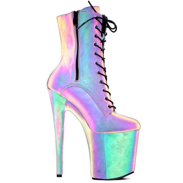 inch high heel dancing boots colorful reflective fabric luminous exotic style platform boots size 36-43, Black;white
inch high heel dancing boots colorful reflective fabric luminous exotic style platform boots size 36-43, Black;white