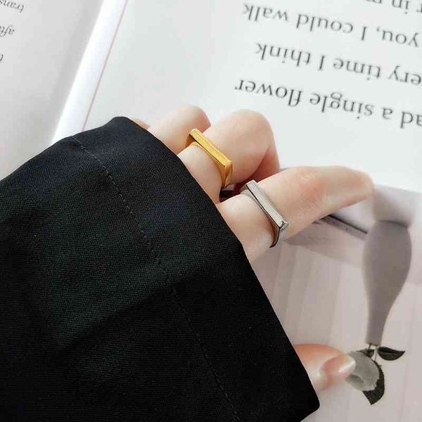 korean style simple geometry convex face rectangular women's s925 ring opening adjustable, Black
korean style simple geometry convex face rectangular women's s925 ring opening adjustable, Black