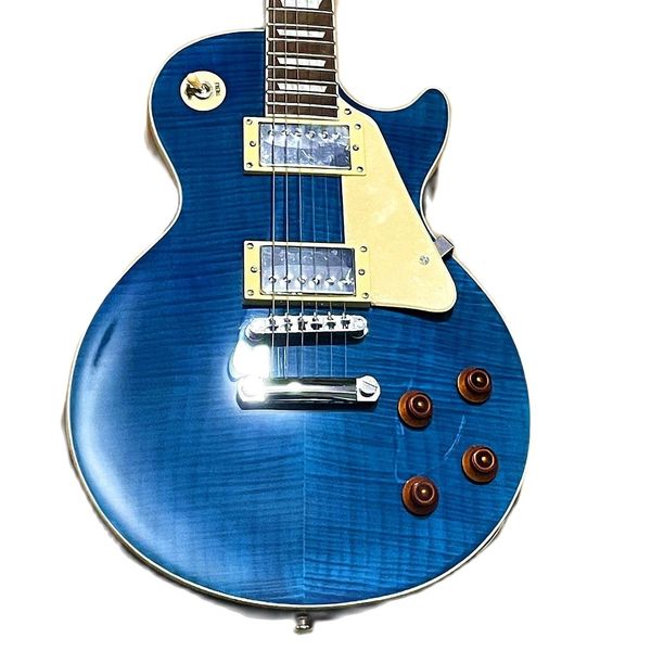 2022 new electric lp guitar fdlp-015 transparent blue color, solid body tiger stripes maple flame cover ,pearl inlay ebony fretboard,
2022 new electric lp guitar fdlp-015 transparent blue color, solid body tiger stripes maple flame cover ,pearl inlay ebony fretboard,