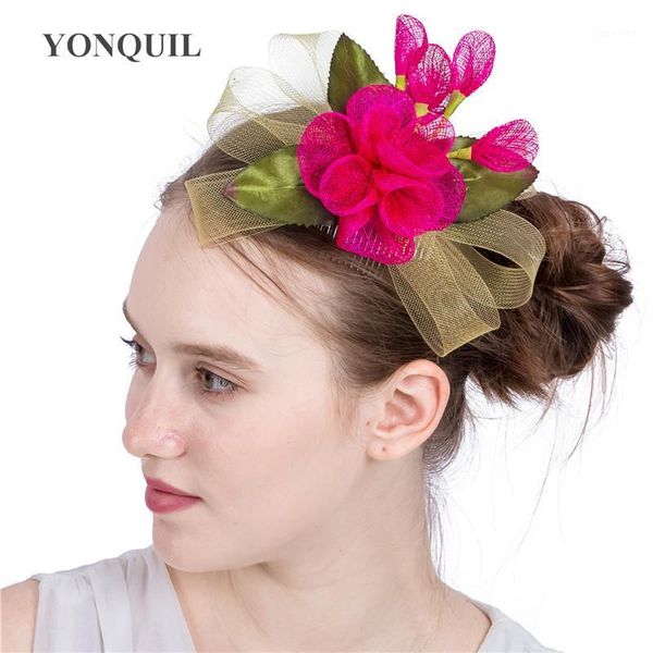 pink sinamay fascinators hat with champagne strip design women beauty flower kentucky derby bridal wedding party races event1
pink sinamay fascinators hat with champagne strip design women beauty flower kentucky derby bridal wedding party races event1