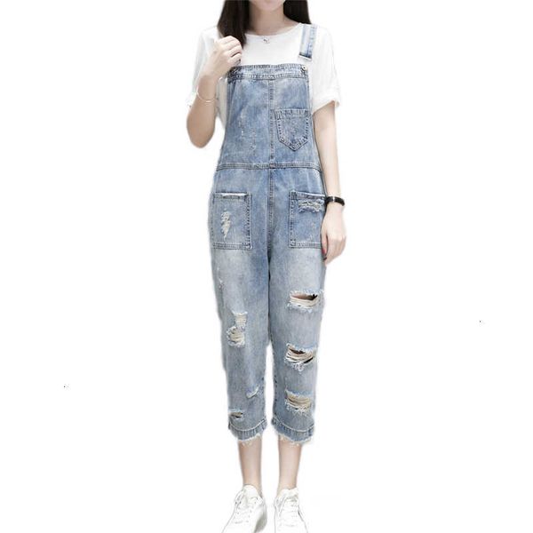 women's jumpsuits & rompers spring summer women denim pants loose casual ripped hole overalls female washed jeans jumpsuit 3xjk, Black;white
women's jumpsuits & rompers spring summer women denim pants loose casual ripped hole overalls female washed jeans jumpsuit 3xjk, Black;white
