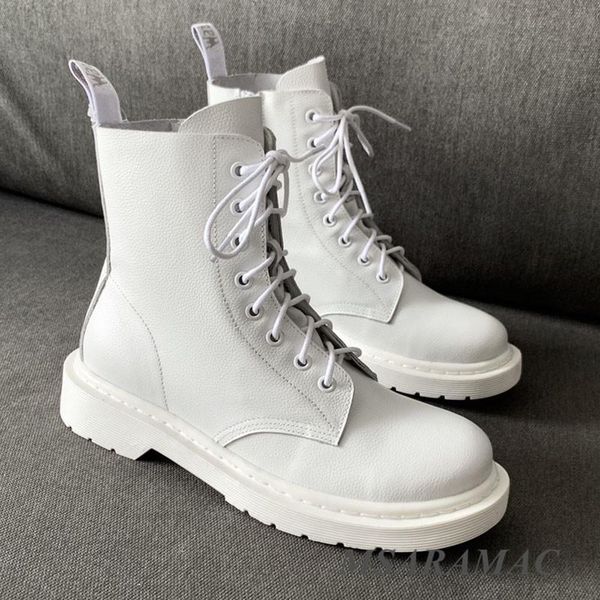 boots classic white round toe fashion leather ladies ankle winter personality girl flat, Black
boots classic white round toe fashion leather ladies ankle winter personality girl flat, Black