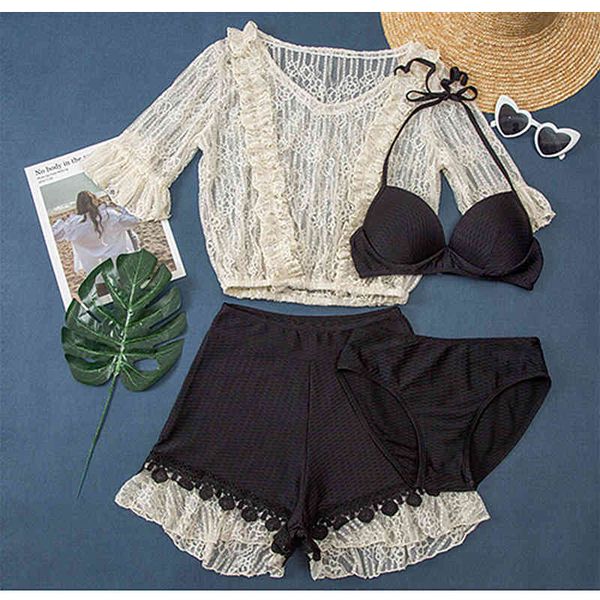 swimwear high waist set halter bathing suit woman swimsuit female plus size bikini print swimwear women, White;black
swimwear high waist set halter bathing suit woman swimsuit female plus size bikini print swimwear women, White;black