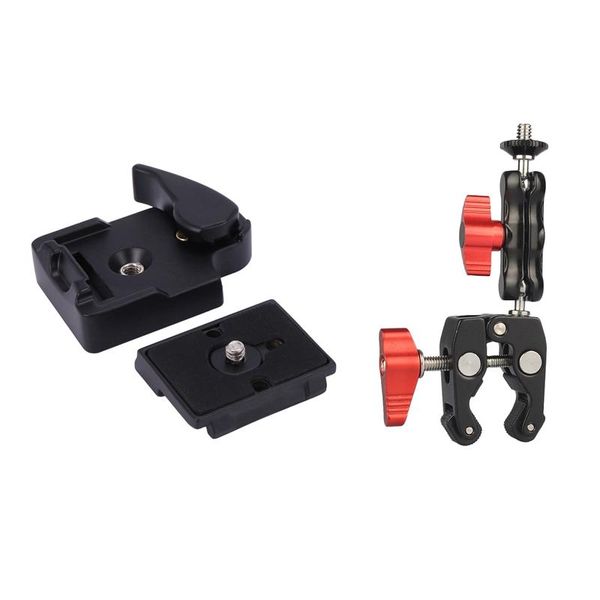 clamp adapter for camera tripod with manfrotto 200pl-14 compat plate ball mount magic arm super lighting & studio accessories
clamp adapter for camera tripod with manfrotto 200pl-14 compat plate ball mount magic arm super lighting & studio accessories