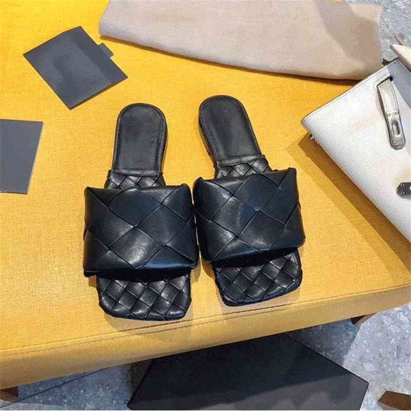 80% off outlet fashion luxury square toe weave flats shoes women slippers leather designer beach sandals slides, Black
80% off outlet fashion luxury square toe weave flats shoes women slippers leather designer beach sandals slides, Black