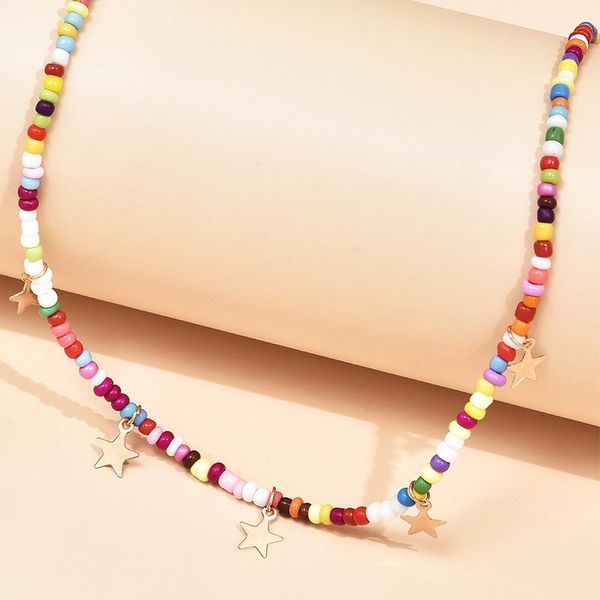 chains colorful beads chain bohemian vintage tassel star pendant fashion necklaces jewelry for women elegant accessories, Silver
chains colorful beads chain bohemian vintage tassel star pendant fashion necklaces jewelry for women elegant accessories, Silver