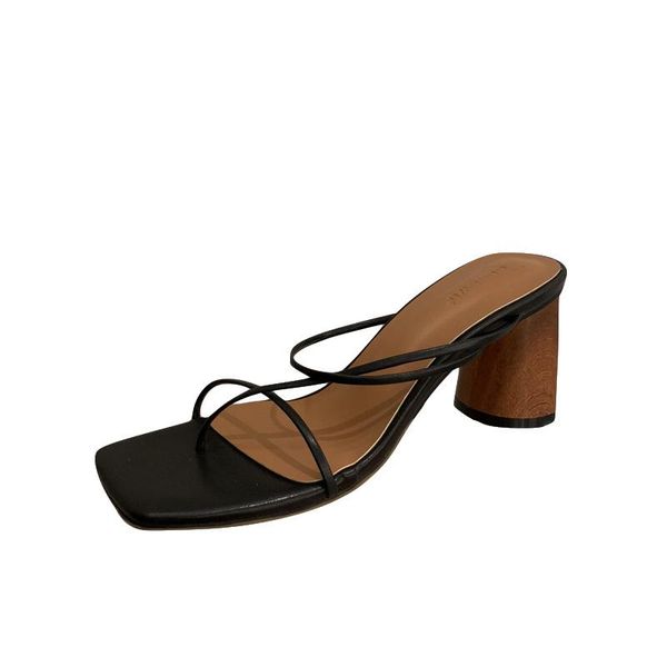 slippers womens mules shoes classic sandals solid noble for spring summer hoof heel work z127, Black
slippers womens mules shoes classic sandals solid noble for spring summer hoof heel work z127, Black