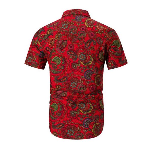 men's shirts mens summer beach hawaiian paisley print short dress shirt men business chemise d7lf, White;black
men's shirts mens summer beach hawaiian paisley print short dress shirt men business chemise d7lf, White;black
