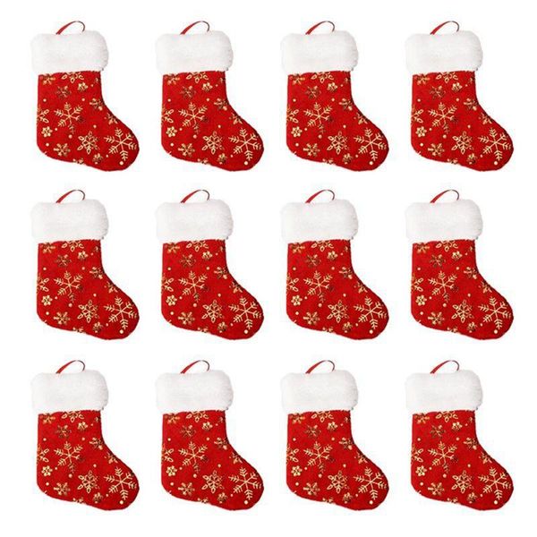 christmas decorations 12pcs 7inch stockings candy gift bag snowflake socks hanging xmas tree
christmas decorations 12pcs 7inch stockings candy gift bag snowflake socks hanging xmas tree