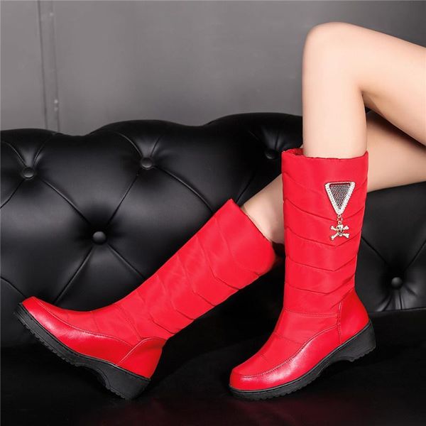 boots qplyxcoplus size 35-44 black red snow women skull mid heels platform plush warm winter female shoes footwear
boots qplyxcoplus size 35-44 black red snow women skull mid heels platform plush warm winter female shoes footwear