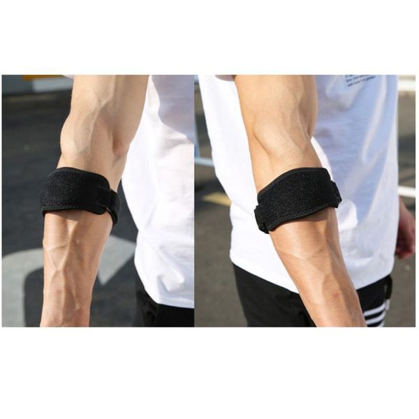 elbow support band muscles brace protector arm guard bandage basketball badminton compression strap sports protective gear & knee pads, Black;gray
elbow support band muscles brace protector arm guard bandage basketball badminton compression strap sports protective gear & knee pads, Black;gray
