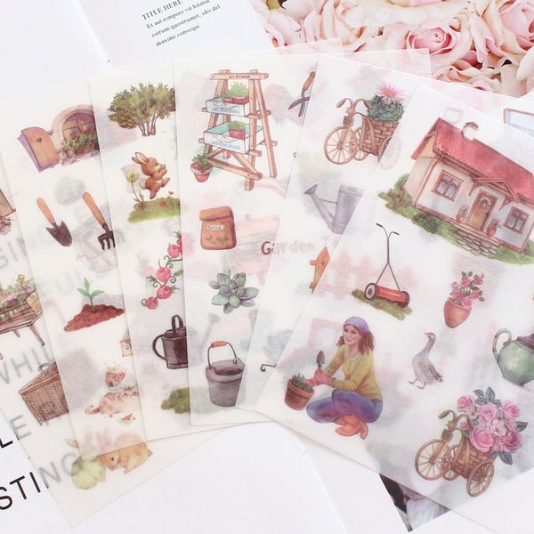 6 sheets/pack flower garden adhesive sticker decorative stationery stickers scrapbooking diy diary album stick label
6 sheets/pack flower garden adhesive sticker decorative stationery stickers scrapbooking diy diary album stick label