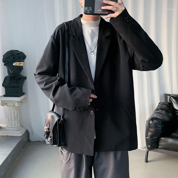 korean style blazer men's fashion solid color business casual suit jacket men streetwear wild loose dress jackets mens m-2xl suits & bl, White;black
korean style blazer men's fashion solid color business casual suit jacket men streetwear wild loose dress jackets mens m-2xl suits & bl, White;black