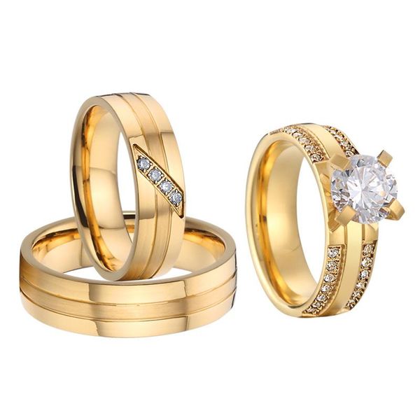 wedding rings classic 3pcs love alliance promise set for couples men and women engagement ring marriage anniversary gift, Slivery;golden
wedding rings classic 3pcs love alliance promise set for couples men and women engagement ring marriage anniversary gift, Slivery;golden