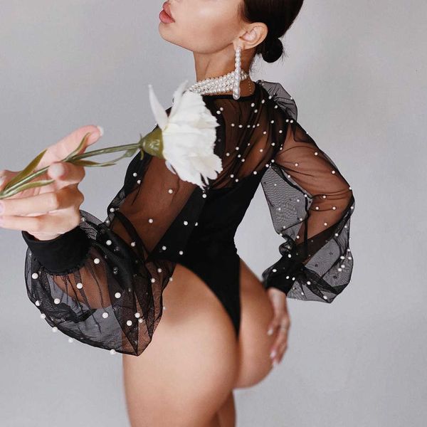women's jumpsuits & rompers see through mesh bodysuit black long sleeve slim spring bodycon party club overalls 3pbj, Black;white
women's jumpsuits & rompers see through mesh bodysuit black long sleeve slim spring bodycon party club overalls 3pbj, Black;white