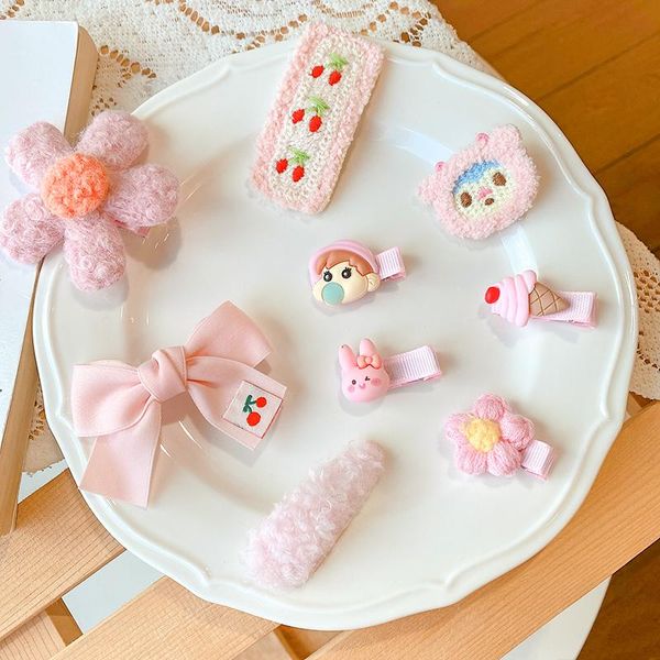 hair accessories 5/9/10 pcs/set children cute candy nlyon cartoon bow flower ornament clips baby girls sweet hairpins kids, Slivery;white
hair accessories 5/9/10 pcs/set children cute candy nlyon cartoon bow flower ornament clips baby girls sweet hairpins kids, Slivery;white