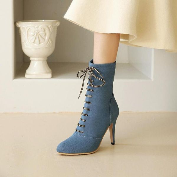 boots size 33-43 women pointed toe ankle fashion cross strap square high heels winter shoes zipper office lady, Black
boots size 33-43 women pointed toe ankle fashion cross strap square high heels winter shoes zipper office lady, Black
