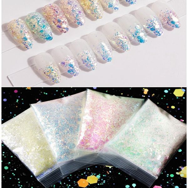 nail glitter 1bag hexagon crystal fire opal flakes sequins holographic diy chrome powder for spring nails manicure paillettes, Silver;gold
nail glitter 1bag hexagon crystal fire opal flakes sequins holographic diy chrome powder for spring nails manicure paillettes, Silver;gold