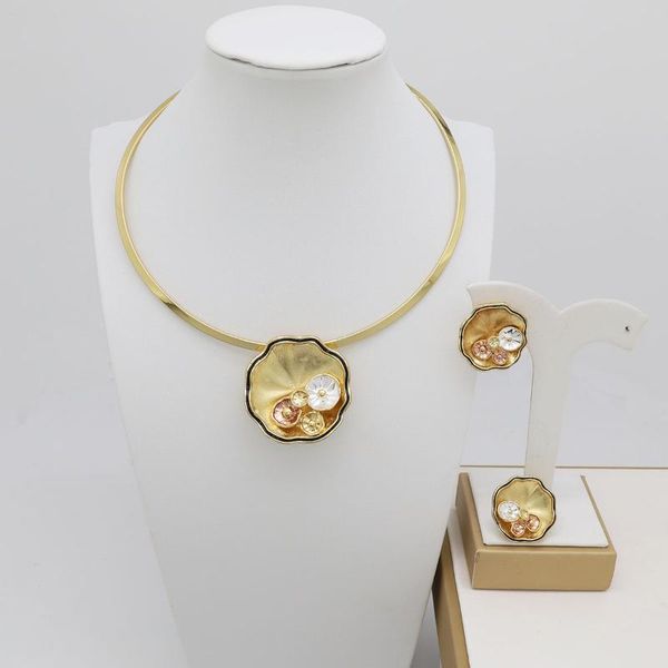 earrings & necklace italian amazing price jewelry sets african bridal gold color wedding crystal shell women fashion jewellery, Silver
earrings & necklace italian amazing price jewelry sets african bridal gold color wedding crystal shell women fashion jewellery, Silver