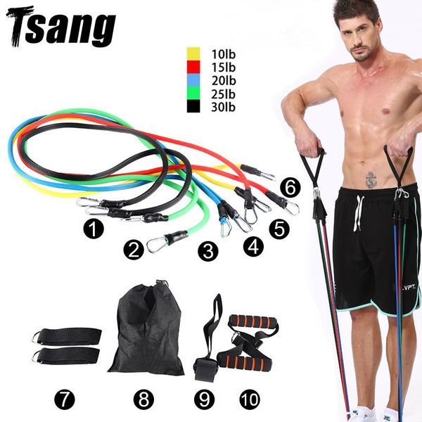 tsang11pcs pull rope resistance bands men gym sport fitness equipment yoga training exercise elastic with bag
tsang11pcs pull rope resistance bands men gym sport fitness equipment yoga training exercise elastic with bag