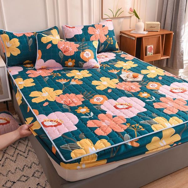 sheets & sets fitted bed sheet thicken cotton quilted mattress cover er air-permeable pad twin full queen king size
sheets & sets fitted bed sheet thicken cotton quilted mattress cover er air-permeable pad twin full queen king size