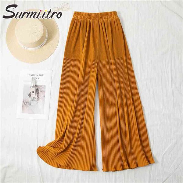 wide leg baggy long pants women summer korean style all-match female high elastic waist pleated trousers 210421, Blue
wide leg baggy long pants women summer korean style all-match female high elastic waist pleated trousers 210421, Blue