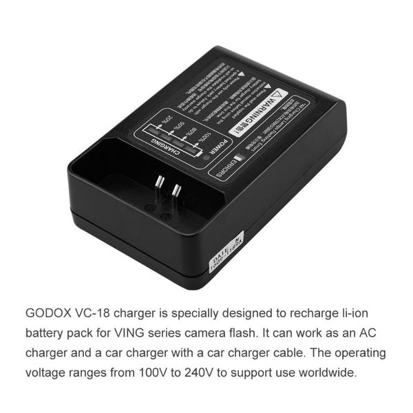 tripods godox vc-18 ac charger battery for vb18 (vb-18) ving v850 v860 v860ii flashes
tripods godox vc-18 ac charger battery for vb18 (vb-18) ving v850 v860 v860ii flashes