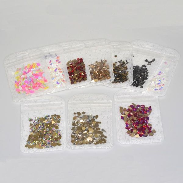 nail art decorations super shinny 50pcs random rhinestones mix sizes crystal irregular diamonds 3d manicure decoration, Silver;gold
nail art decorations super shinny 50pcs random rhinestones mix sizes crystal irregular diamonds 3d manicure decoration, Silver;gold