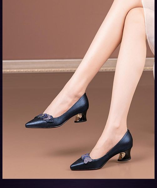 women leather shoes pointed toe pumps high heels shallow fashion black work shoe dress
women leather shoes pointed toe pumps high heels shallow fashion black work shoe dress