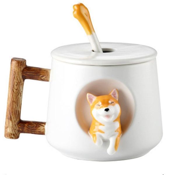 mugs cute cartoon animal shiba inu ceramic mug spoon drinking water coffee cup x7xd
mugs cute cartoon animal shiba inu ceramic mug spoon drinking water coffee cup x7xd