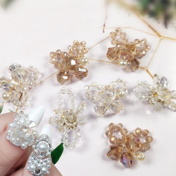 5pcs crystal flowers nail art decorations handmade semi transparent jewelry japanese style diy charm manicure accessories, Silver;gold
5pcs crystal flowers nail art decorations handmade semi transparent jewelry japanese style diy charm manicure accessories, Silver;gold